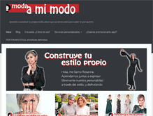 Tablet Screenshot of modaamimodo.com